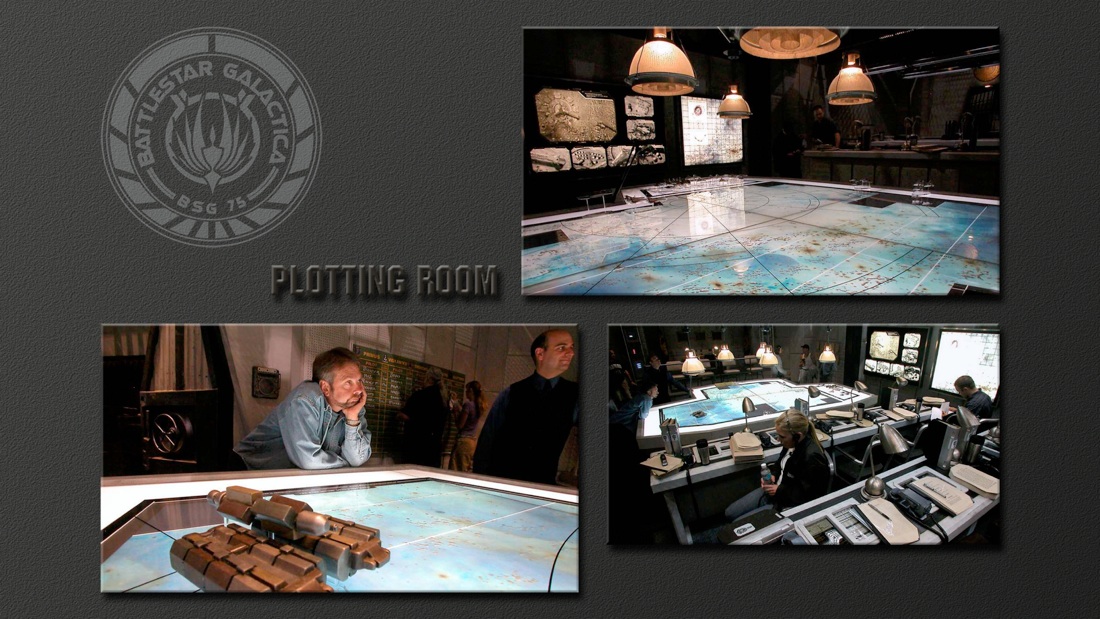 Photos of Battlestar Plotting room