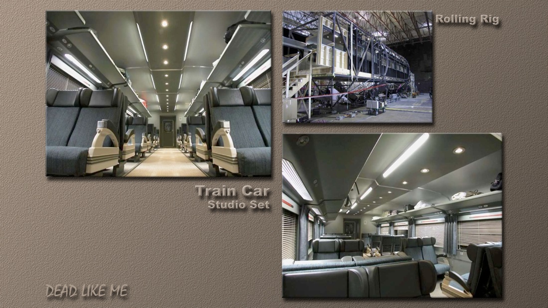 Set Photos from Interior Train Car with Rolling Rig