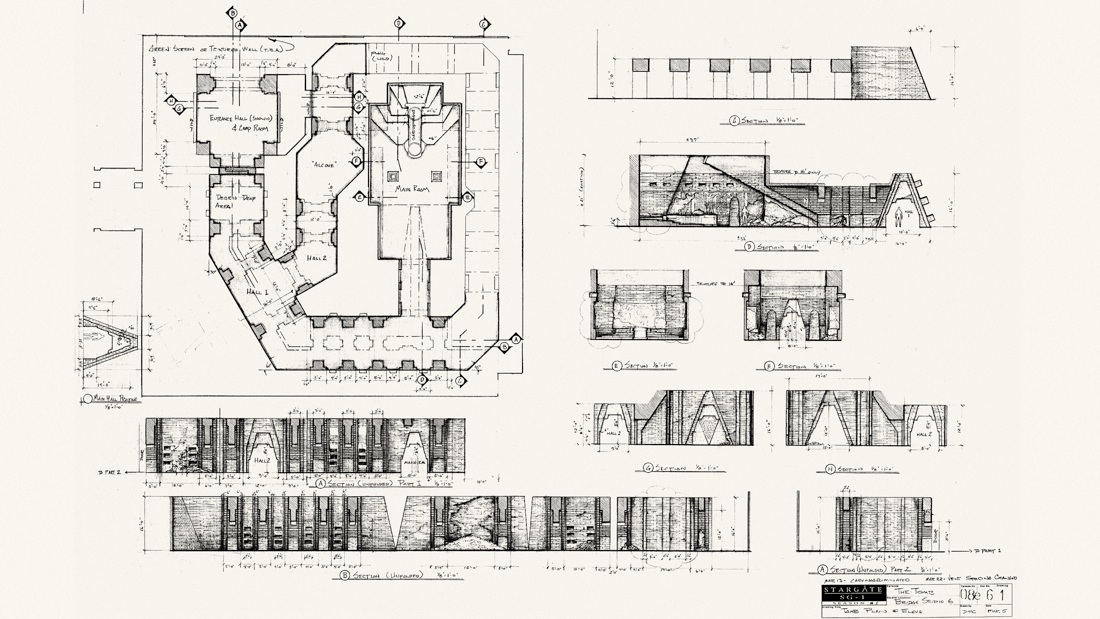 Hand Drafting for STARGATE SG-1 - THE TOMB