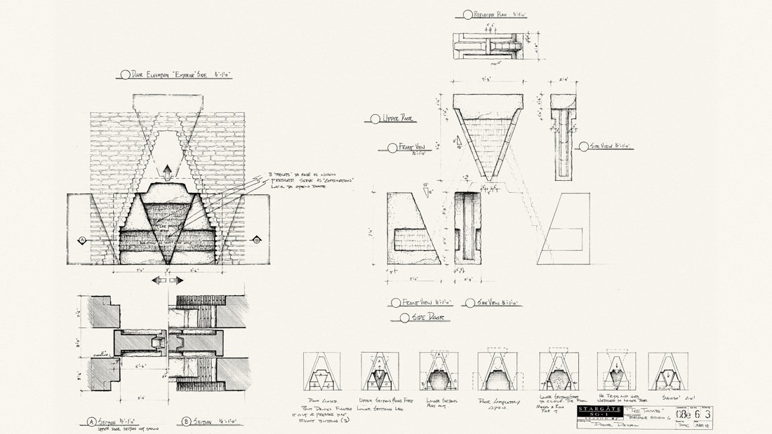Hand Drafting for STARGATE SG-1 - THE TOMB