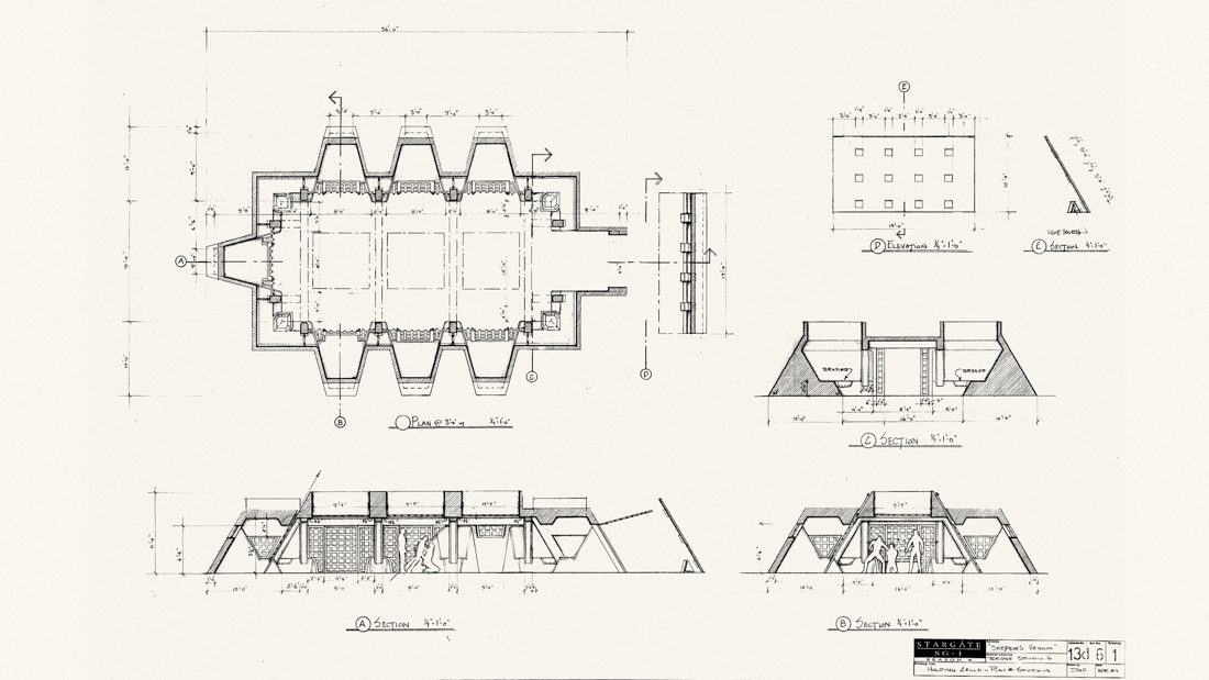 Hybrid CADD/Hand Drafting for STARGATE SG-1 - SERPENT'S VENOM