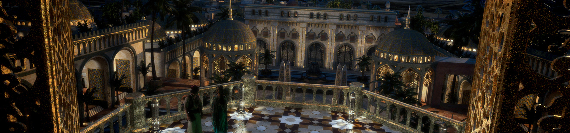 Concept Illustration. 3D Render of Virtual Set Design. Once Upon a Time