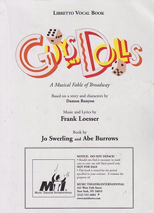 GUYS & DOLLS Libretto Cover