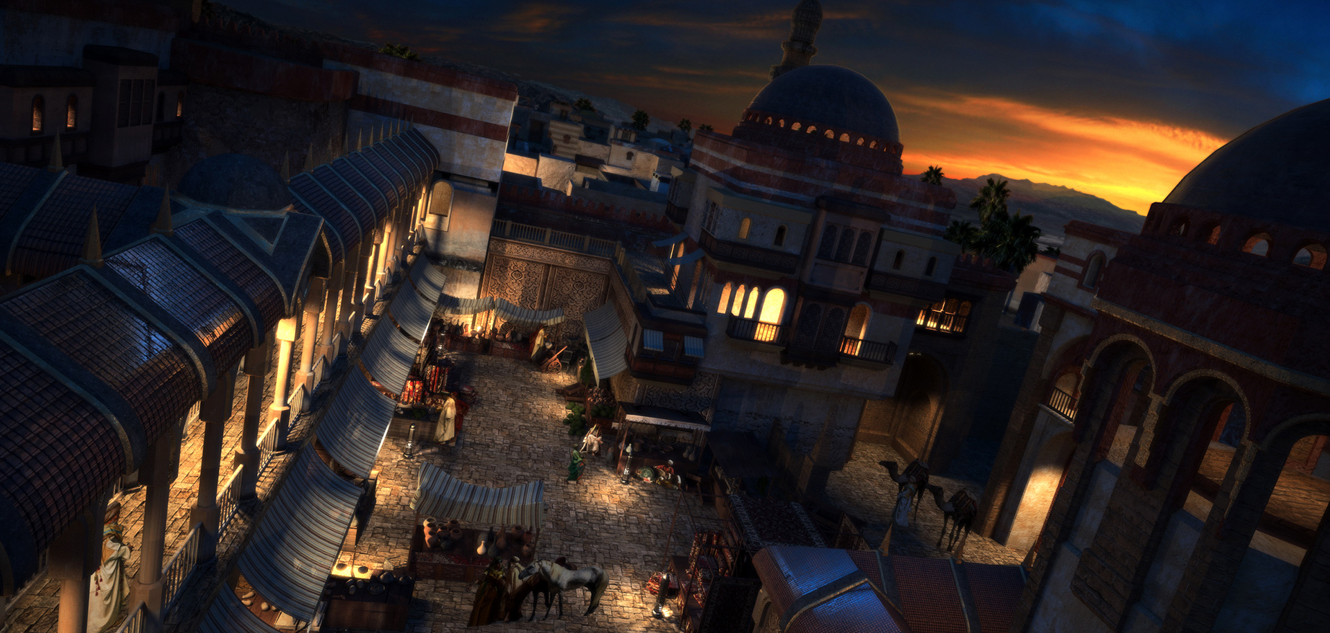 AGRABAH MARKET - Concept Illustration