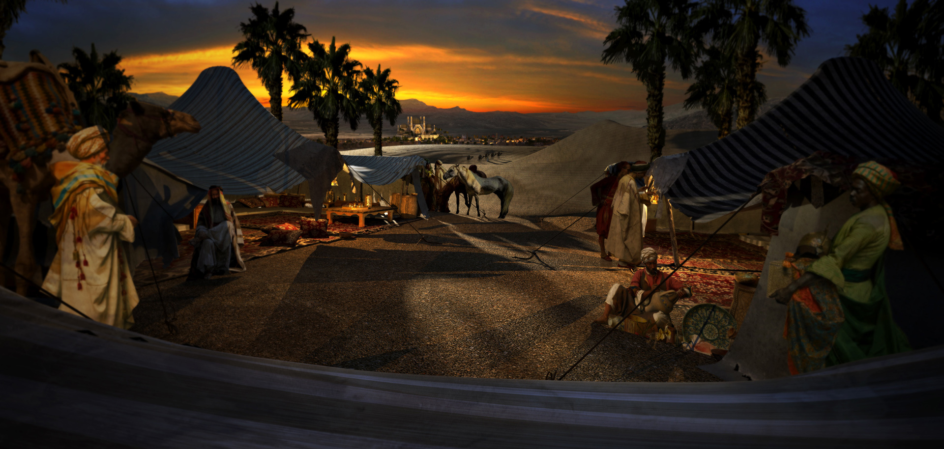 AGRABAH ENCAMPMENT - Concept Illustration