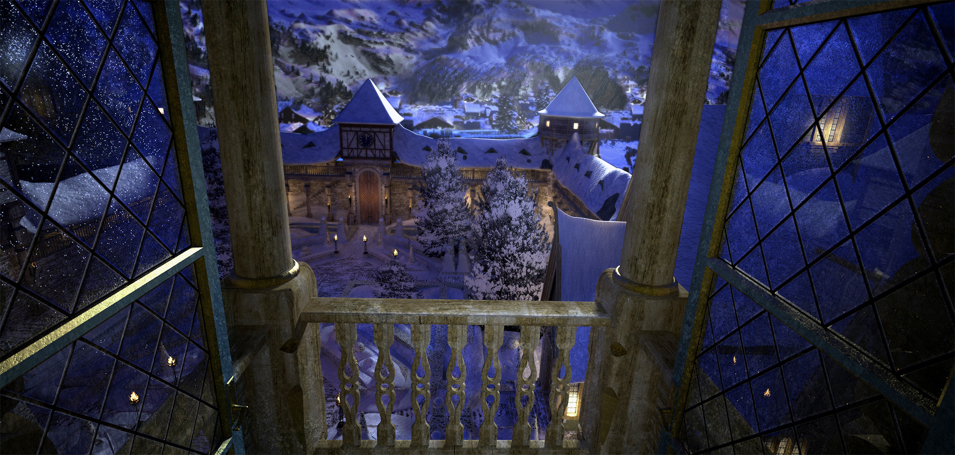 ARENDELLE COURTYARD - Concept Illustration